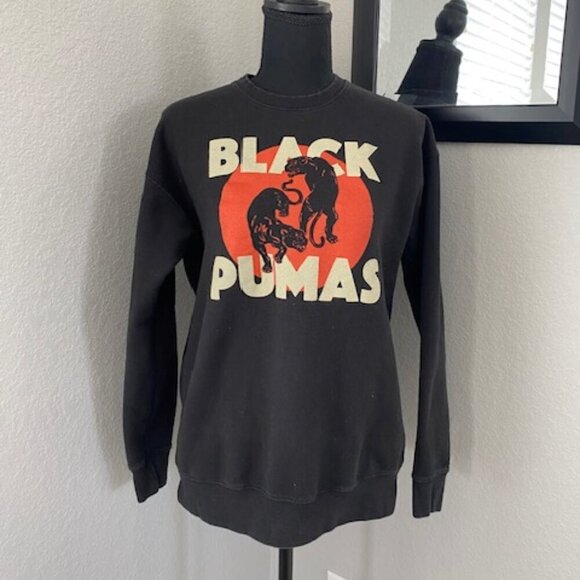 BLACK PUMAS Pullover Long Sleeve Black Sweatshirt Small - Picture 2 of 11